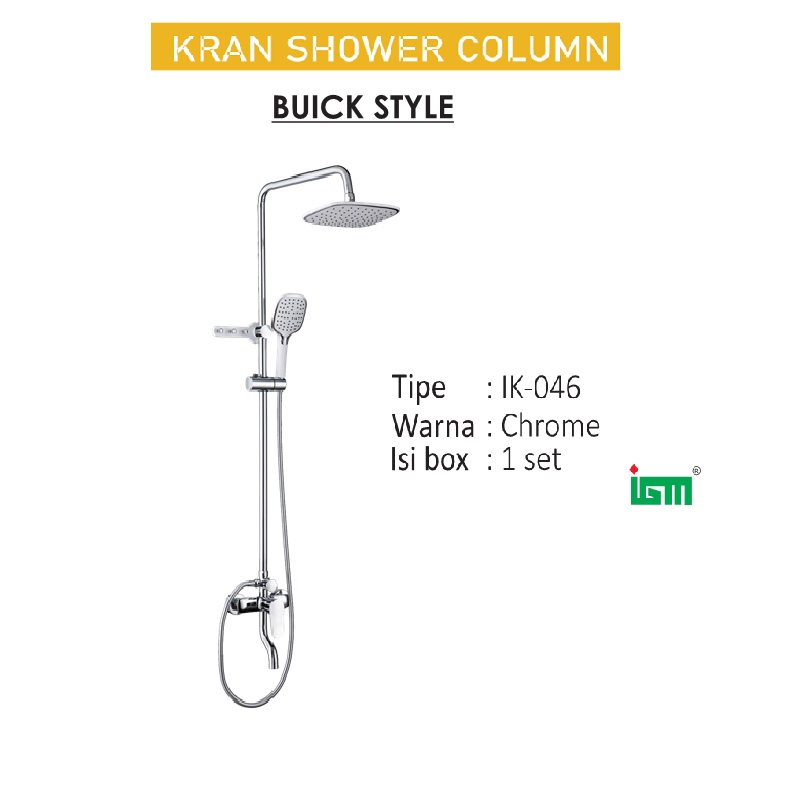 TERBAIK IGM IK-046 KRAN SHOWER COLUMN BUICK STYLE