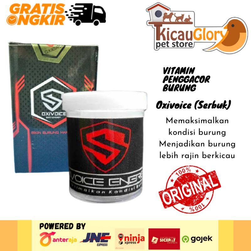 Oxivoice Oxi Voice Vitamin dan Obat Penggacor Burung Oxy Voice