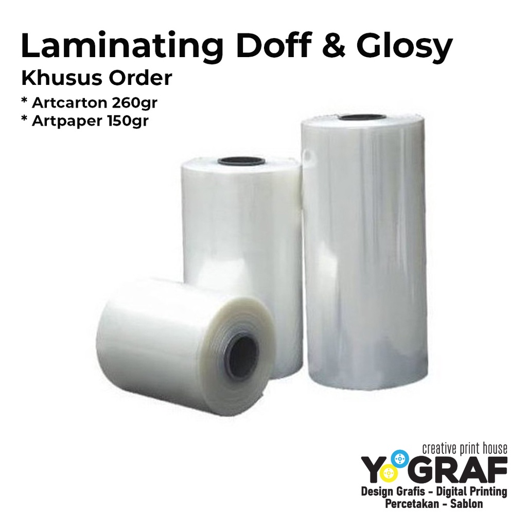 

Laminating Doff & Glossy Khusus Order Print A3+