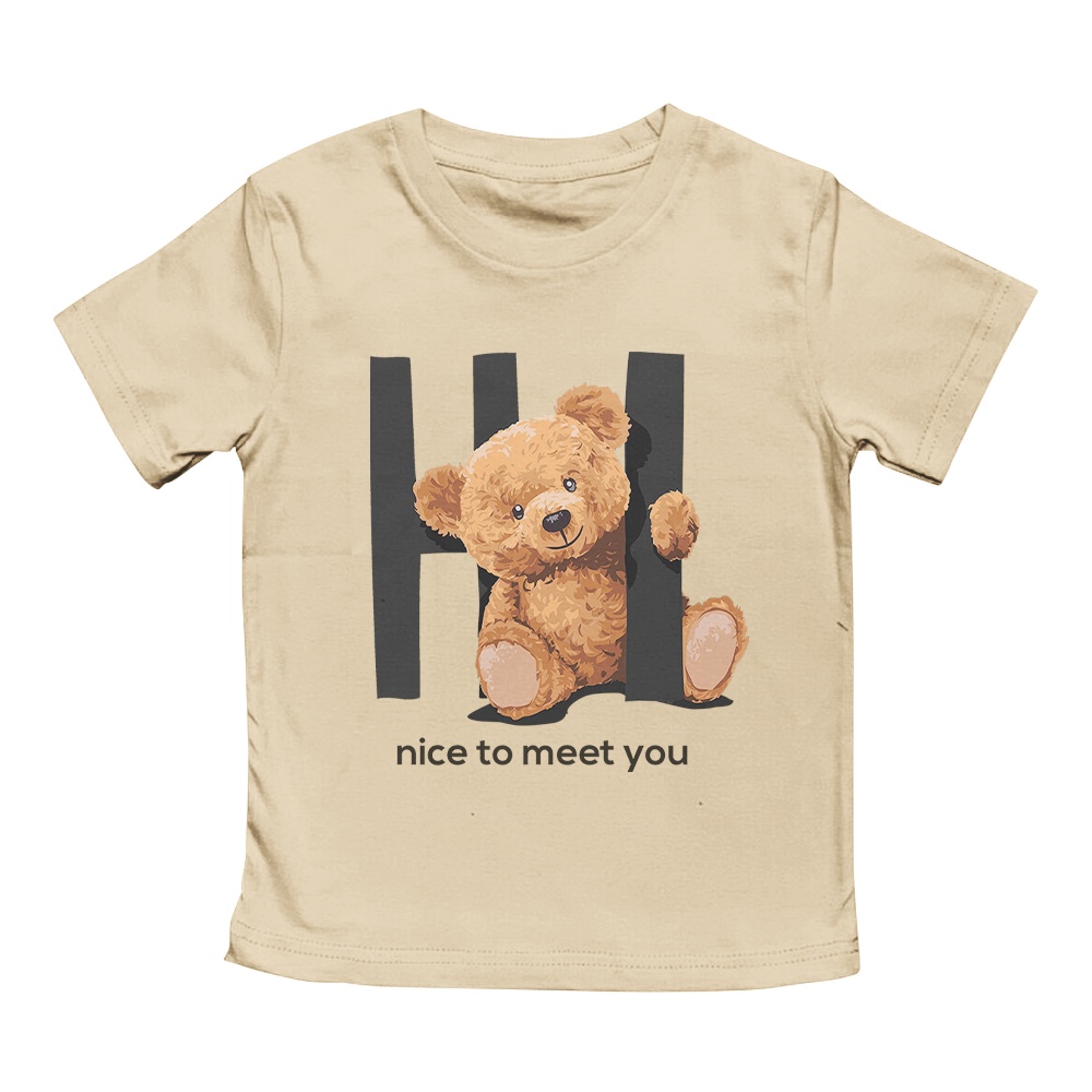 Kaos Anak Laki Laki Perempuan 1-10 Tahun Unisex Teddy Bear