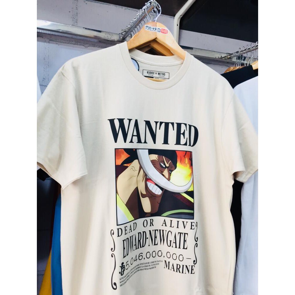 Tshirt Edward Negate Wanted Shirohige Cream Anime Manga One Piece