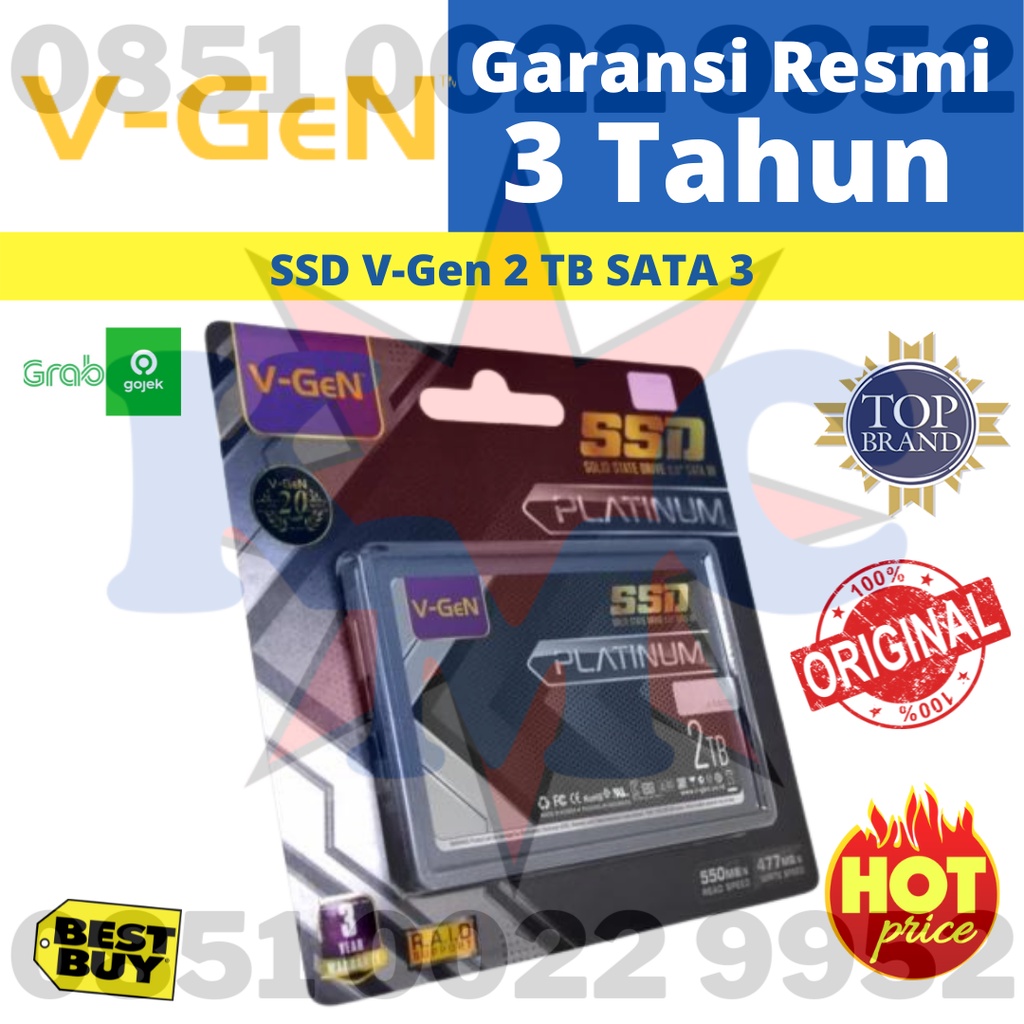 VGEN SSD 2TB V-GeN SATA III Solid State Drive 2TB VGEN SATA 3