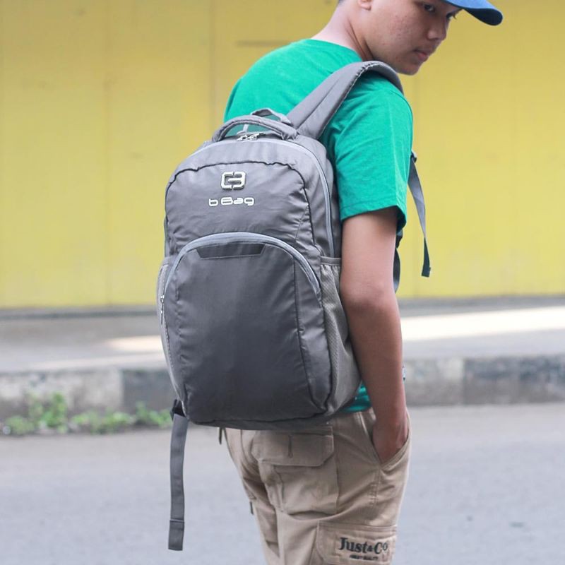 Tas Backpack Pria Wanita 30 Liter Tahan Air | Tas Ransel Punggung Travelling Waterproof Anti Air Bahan Bimo | Tas Sekolah Kuliah Kerja Premium Material