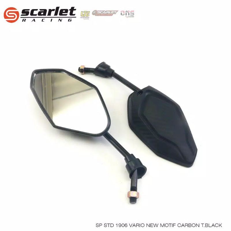 (VARIO)SPION STANDAR SCARLET SEPASANG 1SET CARBON BEAT VARIO 110 125 150 FI SCOOPY SPACY DLL