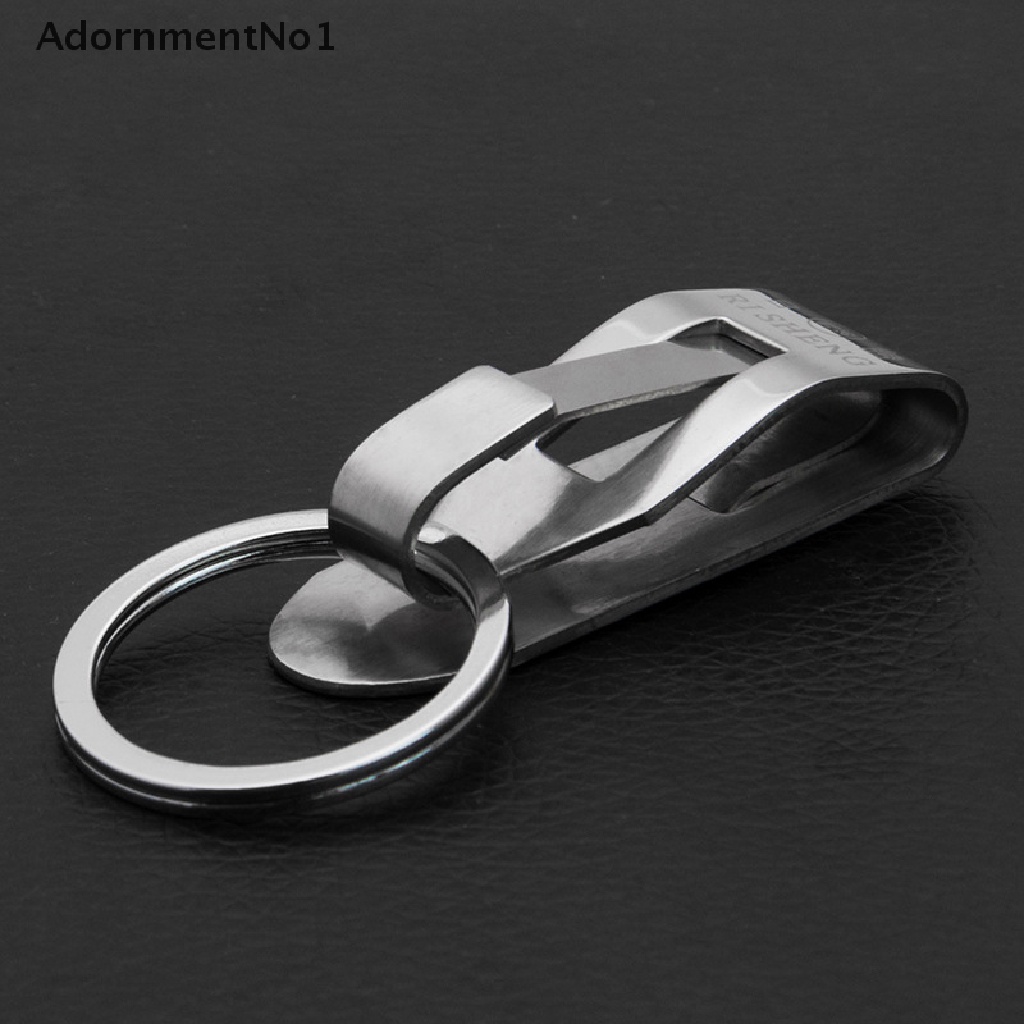 (AdornmentNo1) Klip Gantungan Kunci Bahan Stainless Steel