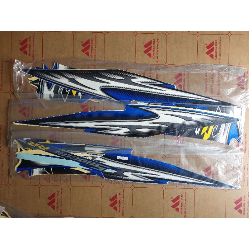 STRIPING STICKER LIST BODY SUZUKI SHOGUN 125 RR 2009