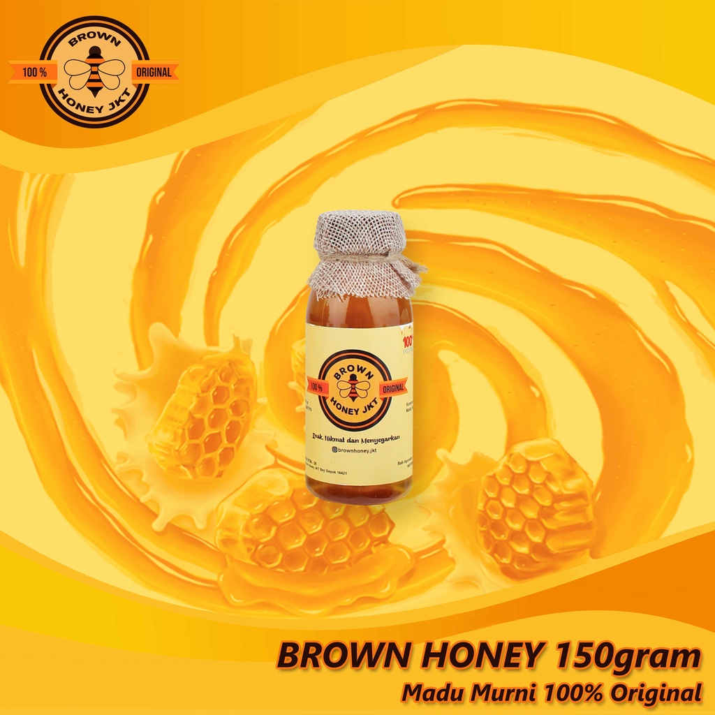 

Brown Honey Madu Murni 150gram 100% ORIGINAL