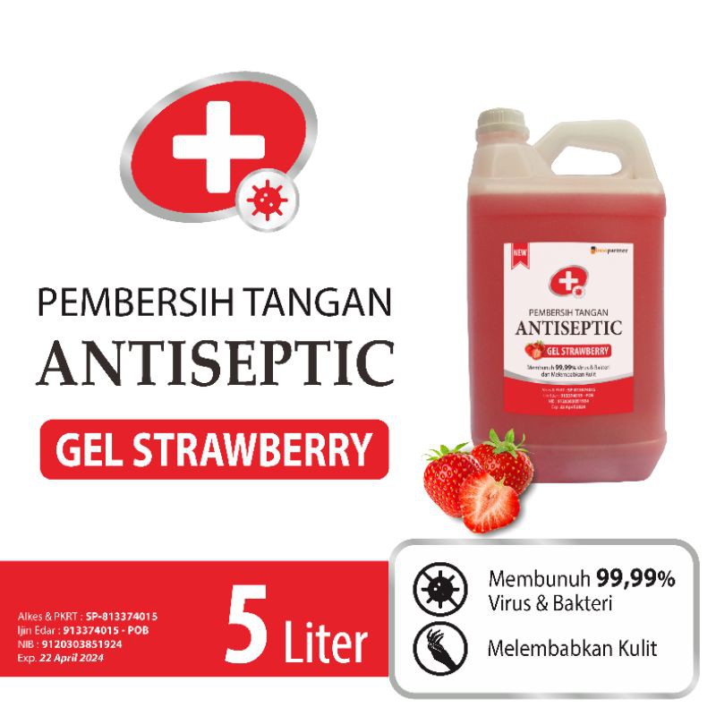 Handsanitizer GEL kemasan  jirigen 5 liter