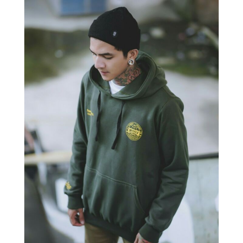 Sweater Hoodie Premium Wolv Sweater Pria Jaket Distro Supermacy Wolvpack