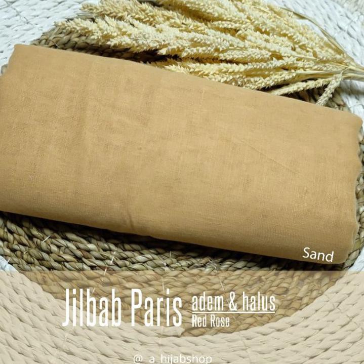 Harga Terjangkau Jilbab Paris Premium By Red Rose Hitam dan Coklat Susu**