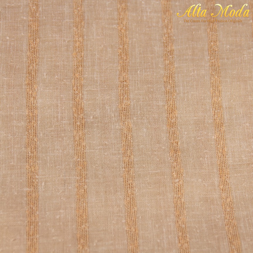 

Alta Moda Kaftan Jacquard Berserat Warna Krem Garis (1M)