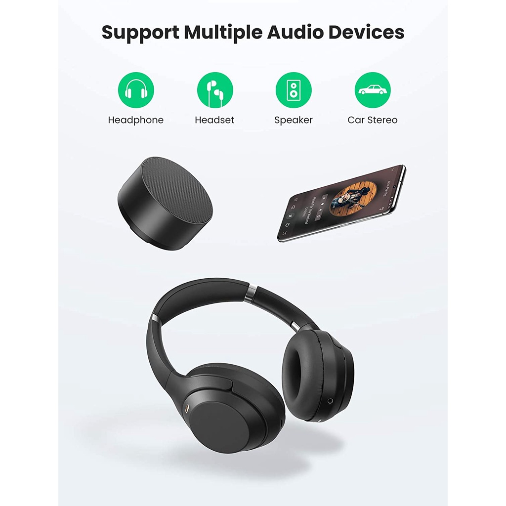 UGREEN Audio Converter Adaptor Type C To Aux 3.5mm Earphone Headset Connector
