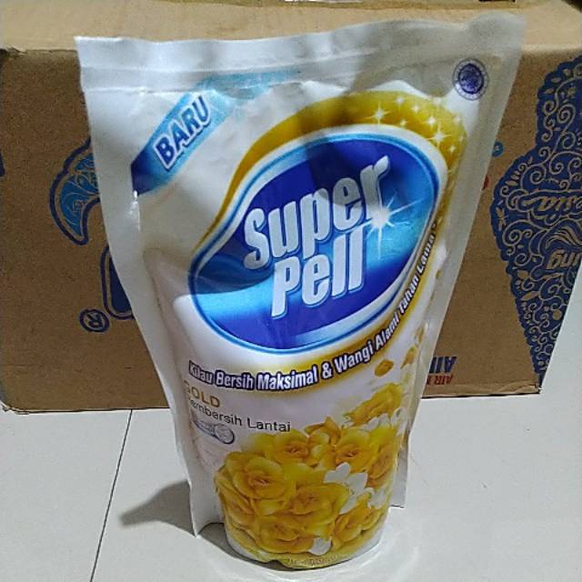 PEMBERSIH LANTAI SUPER PELL GOLD 780ML