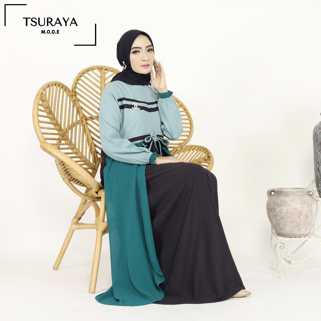 DRESS LADY ZARA  ORIGINAL By FIZZI TSURAYYA 02 ( Free Hijab Bergo )