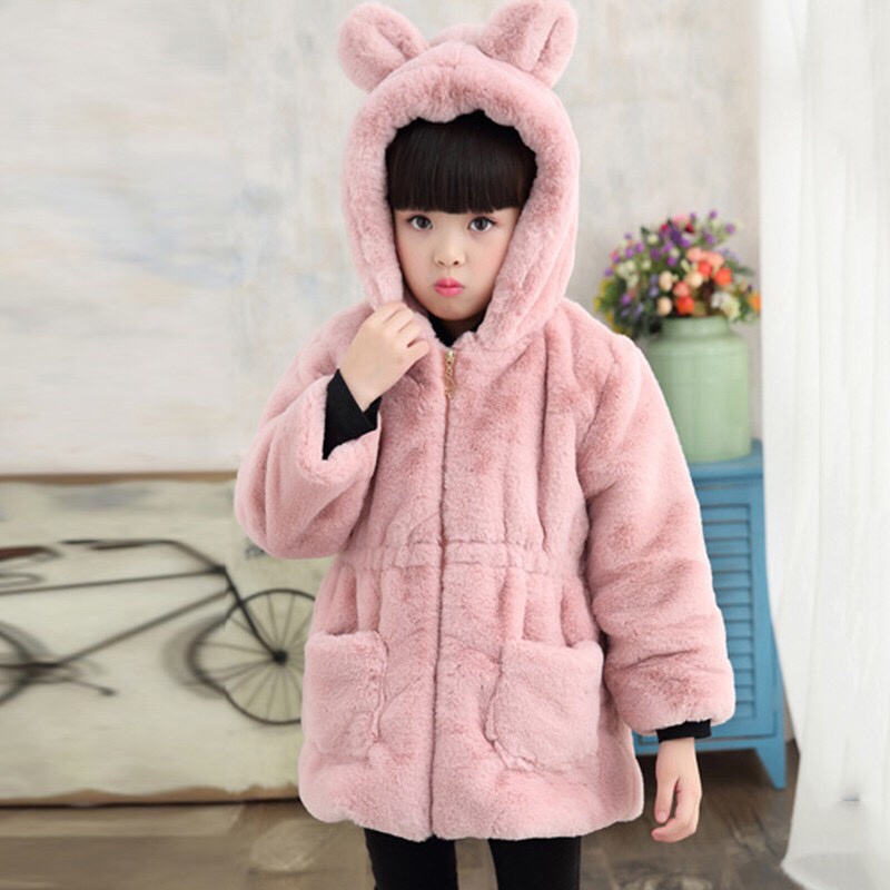 Jaket Bulu tebal bayi dan anak musim dingin Winter Fur jacket kids