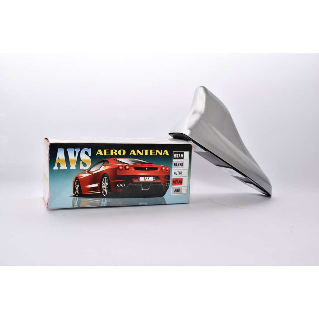 Antena Sirip Hiu SILVER Variasi Model Aero Sharkfin SILVER Antenna Aero AVS Kinclong Mengkilap