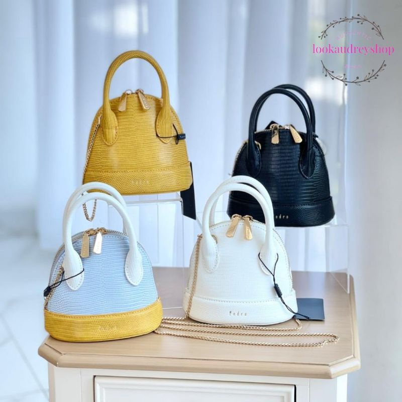 Jual [100 ORIGINAL] PEDRO Mini Lizard Top Handle Bag Tas Pedro Tas Wanita Tas Selempang