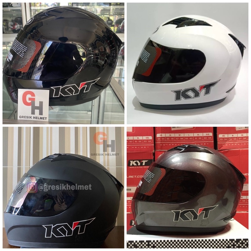 HELM KYT R10 SOLID | HELM KYT R10 BLACK DOFF | HELM KYT R10 BLACK MET | KYT R10 POLOS HITAM DOFF