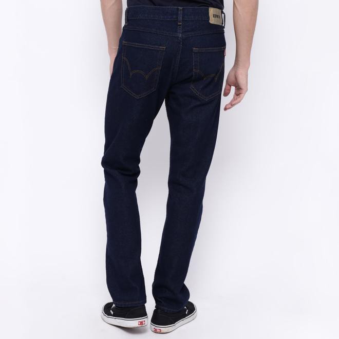 Edwin Celana Jeans Slim Fit Pria Panjang Biru Roma 05 - Navy, 27