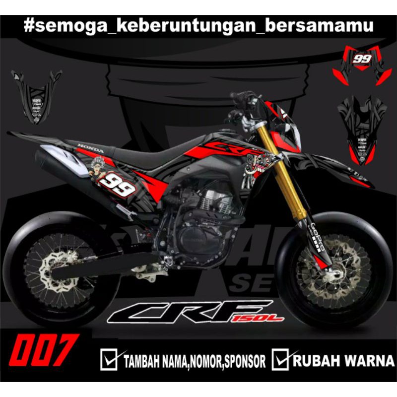 Sticker setiker stiker decal CRF 150 L barong - Fullbody-Dekal CRF 150 L Trail Supermoto minimalis