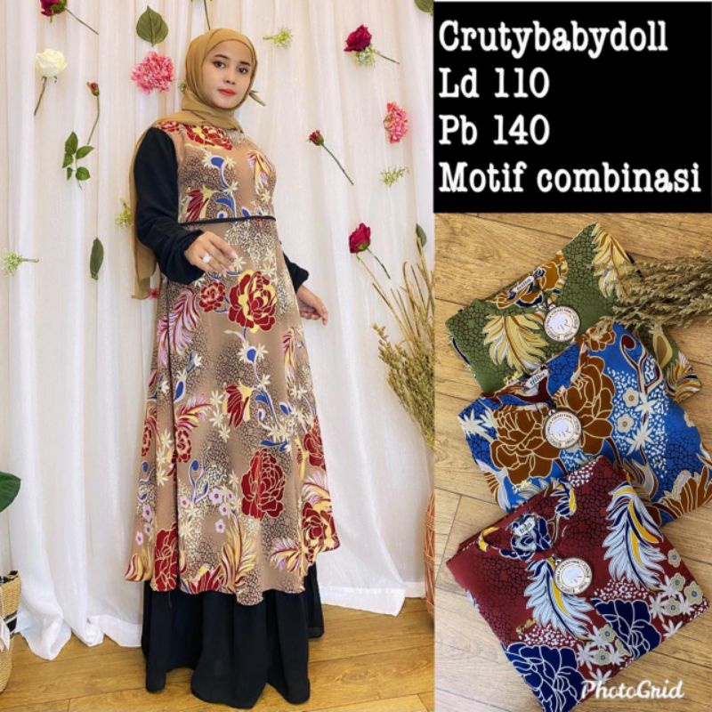 Gamis frilla motif terbaru by frilla collection