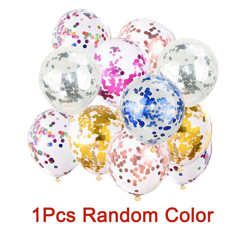 1pcs 12&quot; Confetti Balloon Latex Helium For Birthday Wedding Dance Party Decor