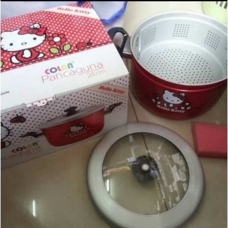 panca guna panci steamer rice cooker maspion 24cm hello kitty