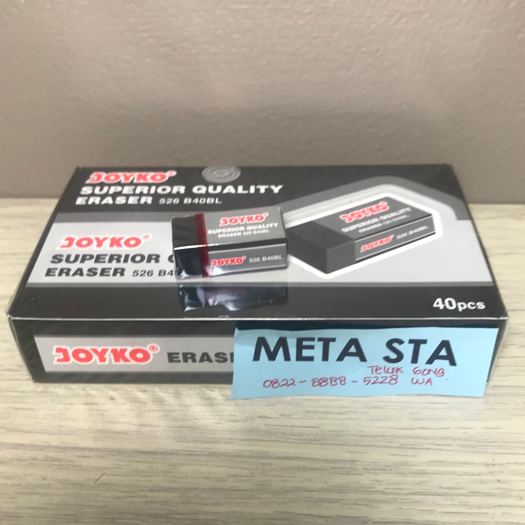 

Penghapus / Eraser Joyko Hitam Kecil B40BL 1pak (40Pc)