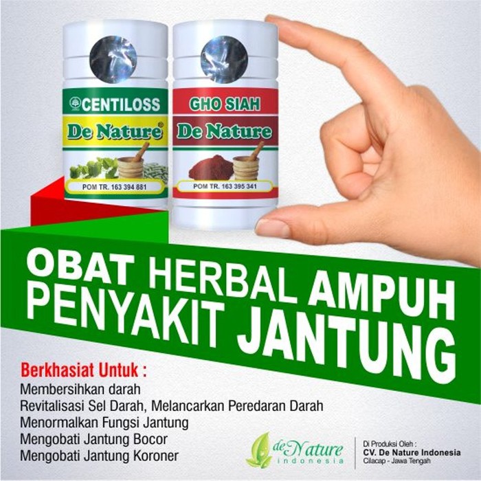 

BAYAR DI TEMPAT!! OBAT HERBAL JANTUNG -SESAK NAFAS -KORONER -JANTUNG AKUT ASLI DENATURE