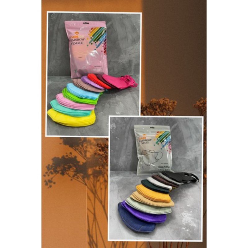 [SIAP KIRIM] DUCKBILL CAREION RAINBOW 50 PCS MIX WARNA CEWEK/ COWOK