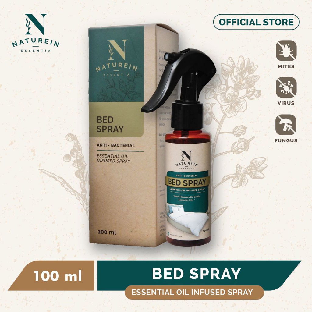 Naturein Bed Spray 100ml Anti Bacterial, Fungus & Virus Shopee Indonesia