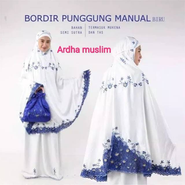 Mukena semi sutra bordier kerancang Almer 07