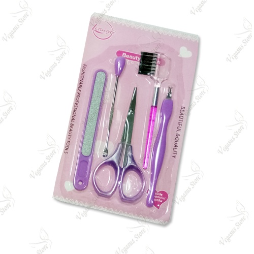 Manicure Padicure set isi 5 Pcs Alat Perawatan Kuku-Nail Art Set 5 Pcs-Vegasus Store(COD)