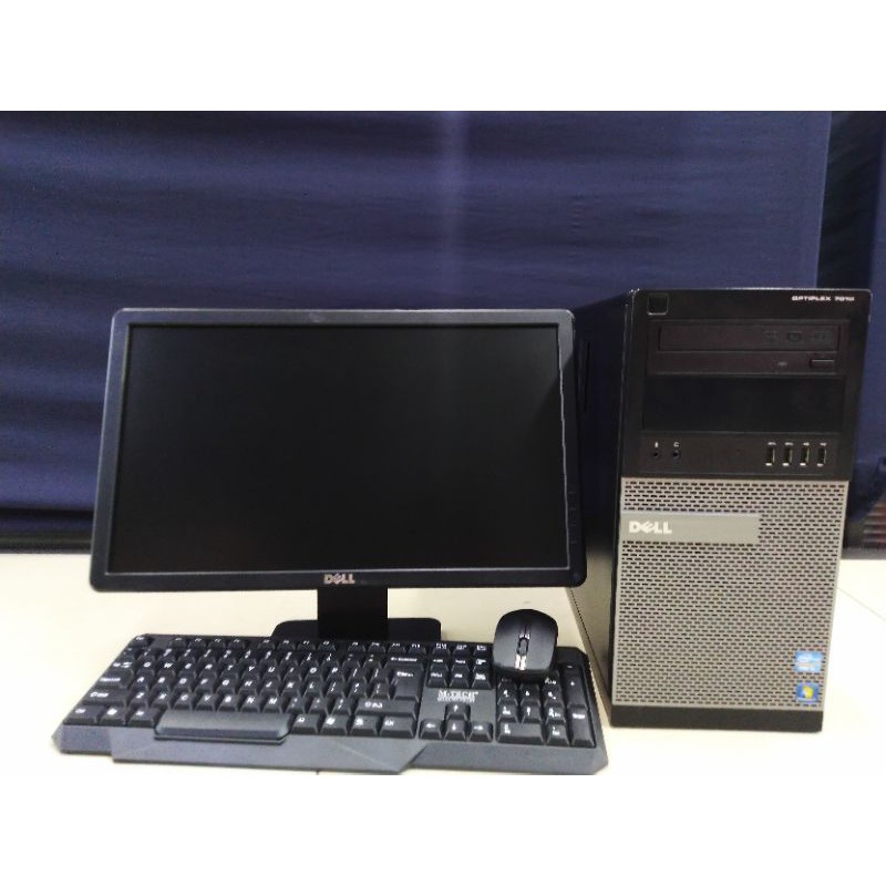 PC PAKETAN DELL OPTIPLEX 7010 PROCI i5 3570 MONITOR DEL 19 INCH WIDE SUPER MURAH