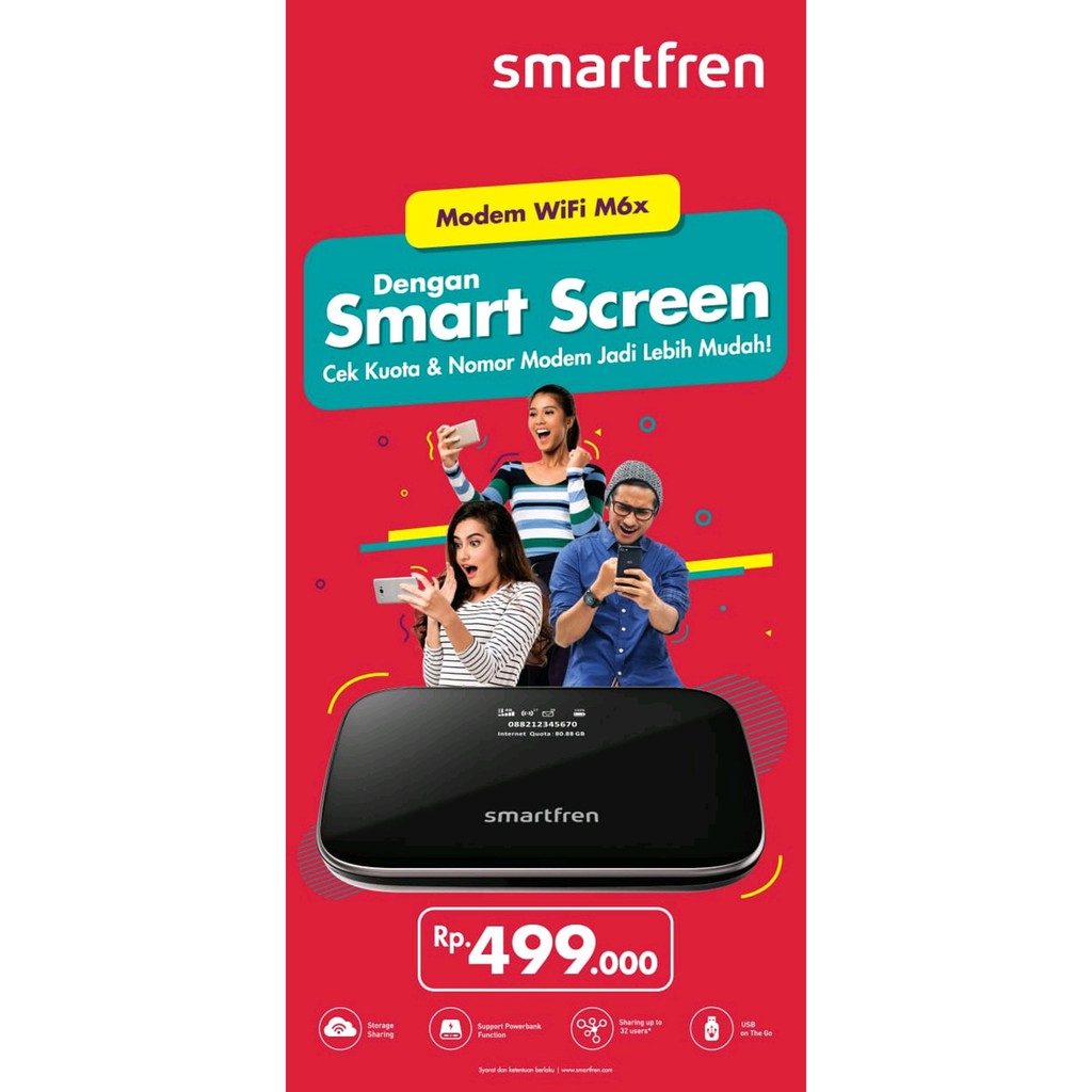 Mifi Router Modem Wifi 4g Smartfren Andromax M6 Terbaru Shopee