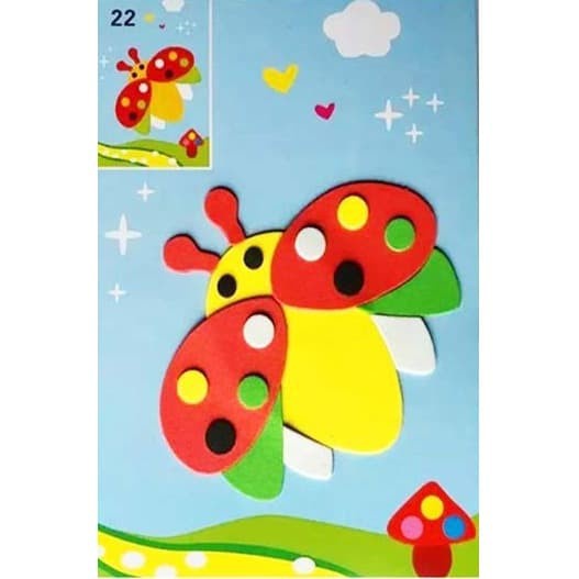 

JC Mainan Anak Edukasi Stiker Eva 3D Foam Diy Stiker Activity ( 17 Cm x 12,5 Cm)