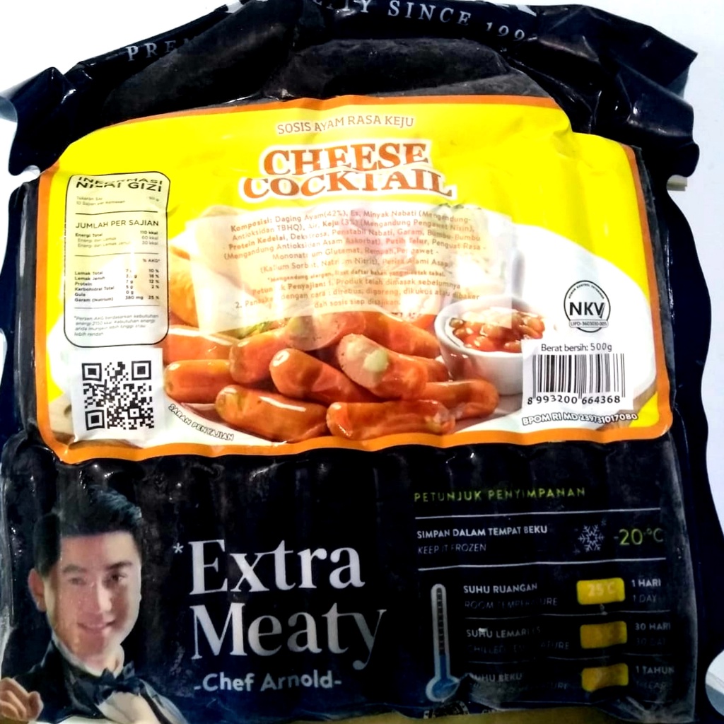 

KANZLER Sosis Chicken cheese Cocktail 500gr