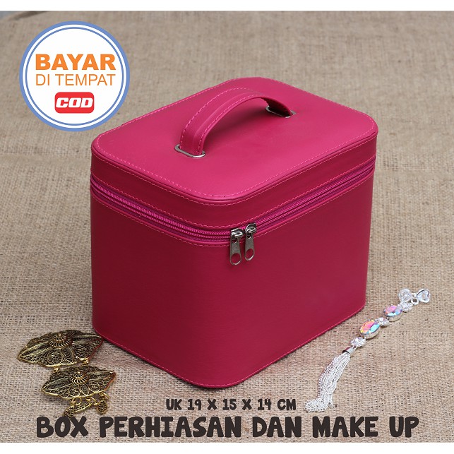 BEAUTY CASE MIX JEWELRY / TAS TEMPAT MAKE UP KOTAK KOSMETIK STORAGE BOX ORGANIZER BAG FANTA