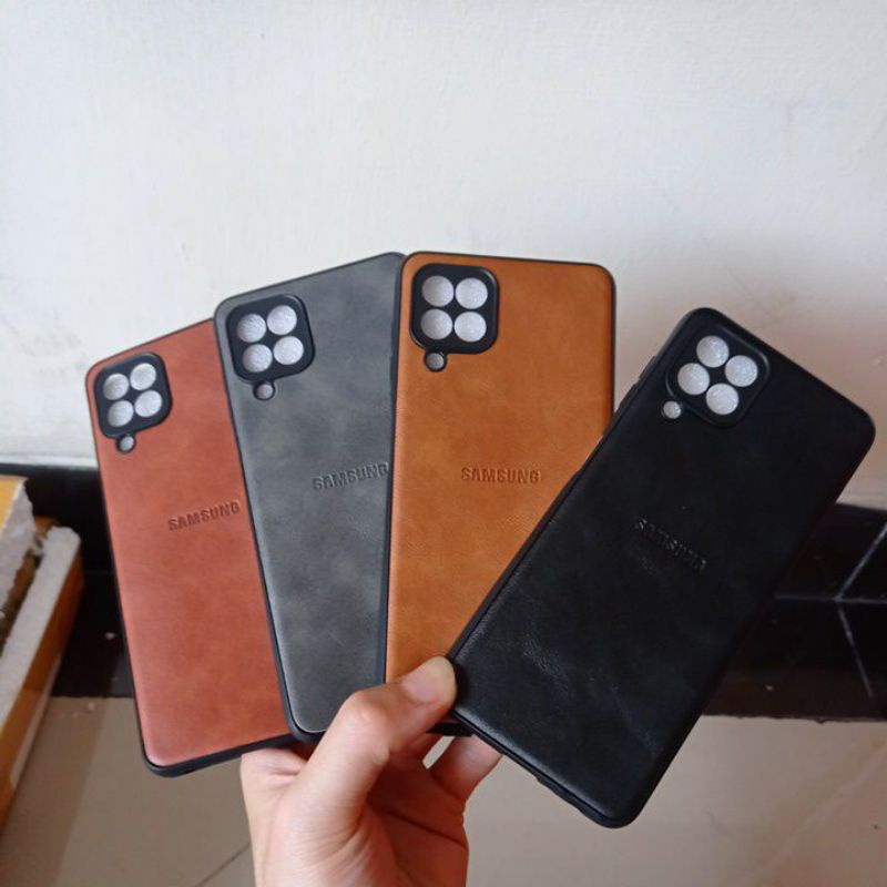 Leather case kulit for samsung a02/m52 5g/a03 king