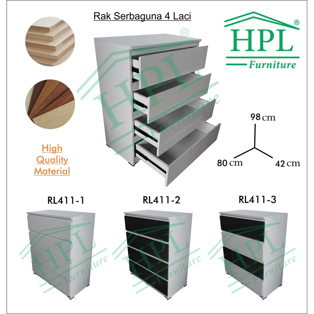 Jual Rak Laci Susun Hpl Indonesia Shopee Indonesia