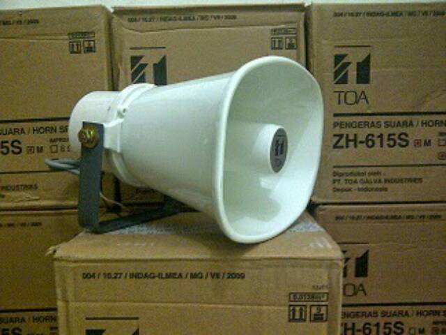 Paging Horn Speaker 15 W TOA ZH 615 S 615S, Sirene 15 Watt siren klakson Mobil Motor Sirine