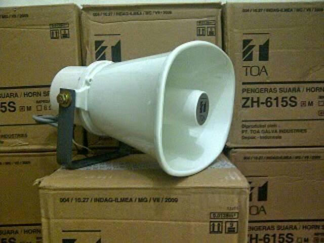 Paging Horn Speaker 15 W TOA ZH 615 S 615S, Sirene 15 Watt siren klakson Mobil Motor Sirine