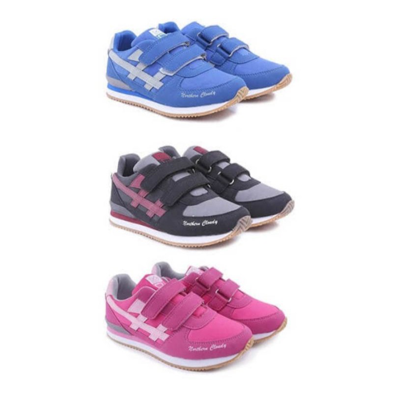 sepatu kets anak sekolah sporty-sepatu motif anak perempuan Gs murah