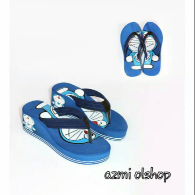  SANDAL  WEDGES  DORAEMON SANDAL  TALI JEPIT WANITA SANDAL  