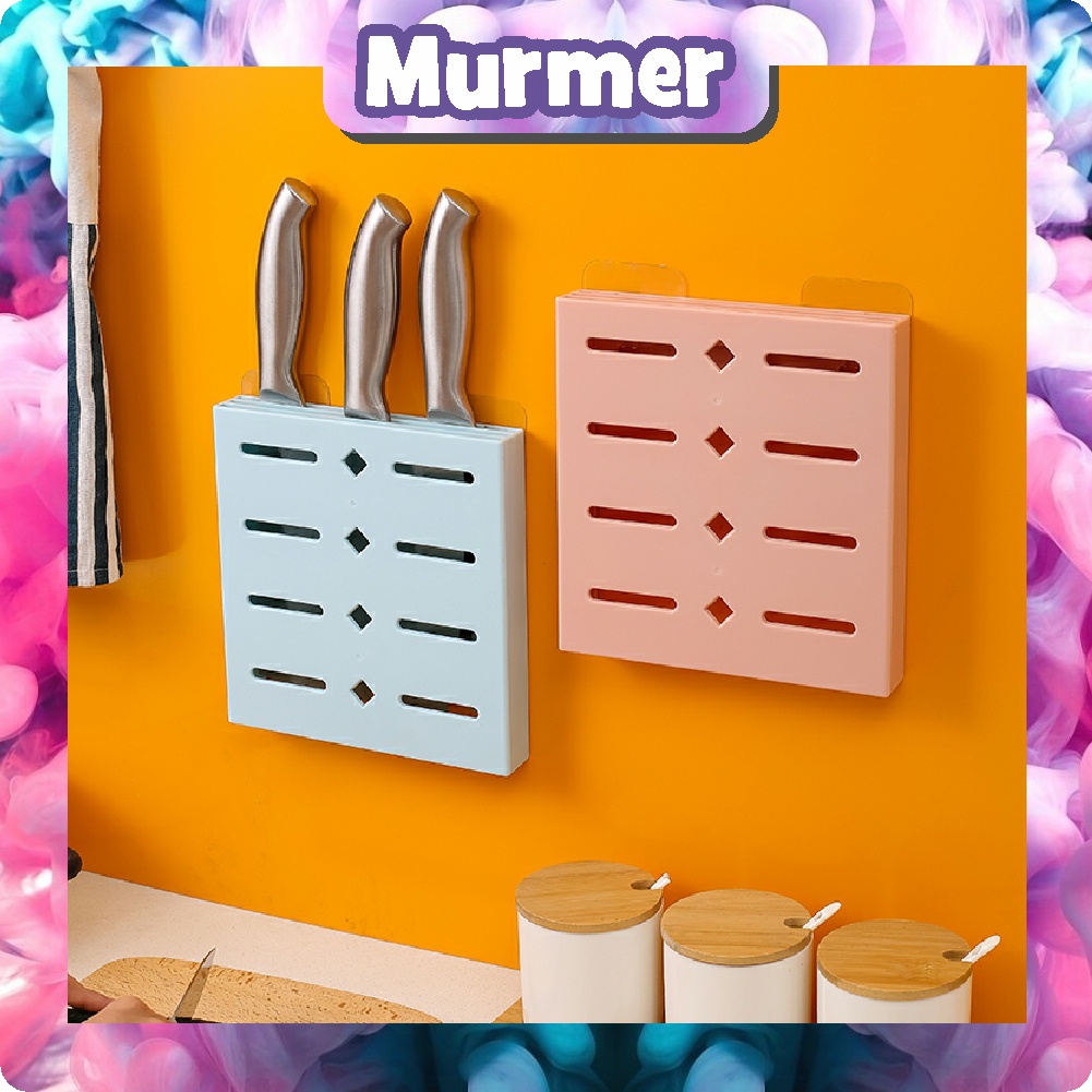 MurmerOfficial R399 Tempat Penyimpanan Alat Makan Pisau Dapur Model Tempel Dinding