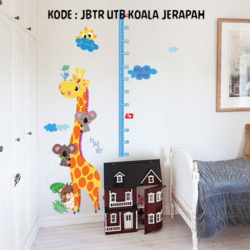 [GD] STIKER DINDING UTB 15 KOALA &amp; JERAPAH UKURAN TINGGI BADAN ANAK WALLSTIKER KAMAR ANAK