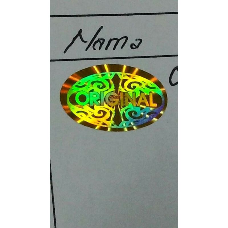 

Stiker hologram Original Batik Gold.