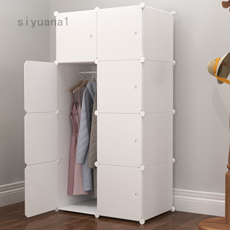 Simple Wardrobe Plastic Small Combination Cabinet Storage And Storage Fabric Cabinet Shopee Indonesia