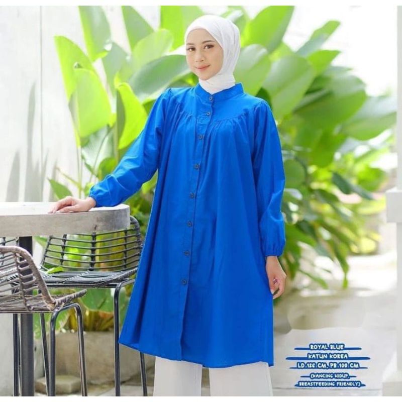 Tunik polos cantik jumbo