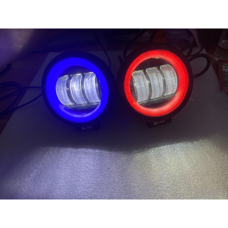 Lampu Tembak Daymaker 3 led Dengan senja Ring Nyala